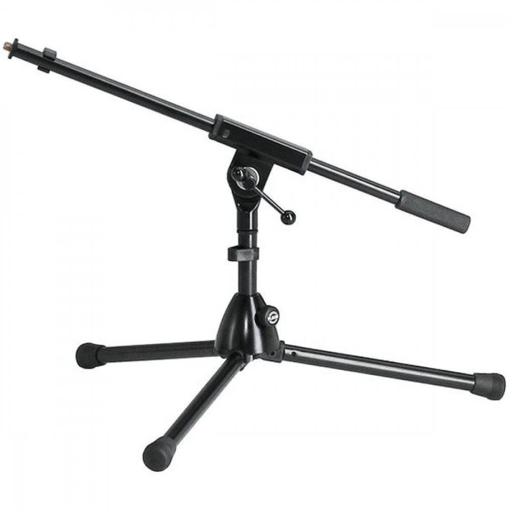 K&M 25910-300-55  микрофонная стойка "журавль", низкая, чёрная, 280 мм