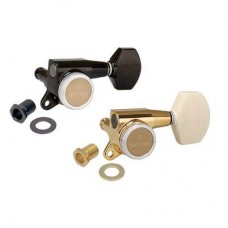 Gotoh SG381-MG-T-07-B-(L3+R3)  колки локовые, ручной зажим, 3+3, черный , schaller style