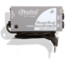 Radial SB-5  пассивный стерео директ-бокс для ноутбуков и планшетов, шнур 1,5 м с 3,5 джек 