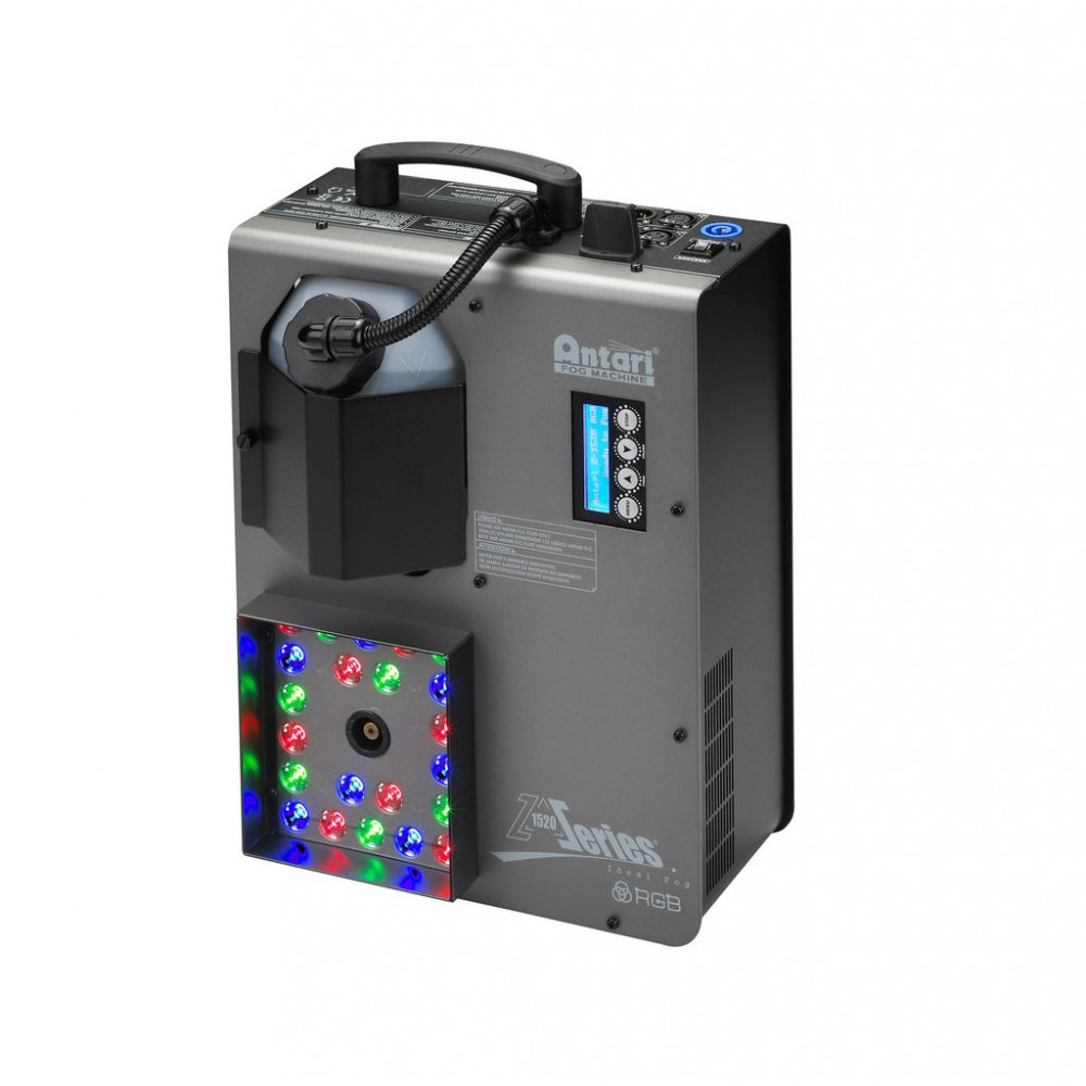Antari Z-1520RGB  профес. дым-машина с цветной подсветкой, 1 кВт, выход 283 куб LED 22х3W, радио ДУ