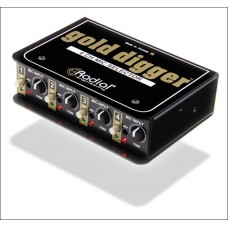 Radial Gold Digger (MS4)  селектор микроф. сигнала, 4 XLR входа, 1 XLR выход