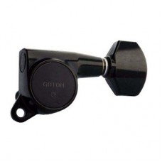 Gotoh SG381-07-B-(L6)  колки 6 в линию, черный, schaller style