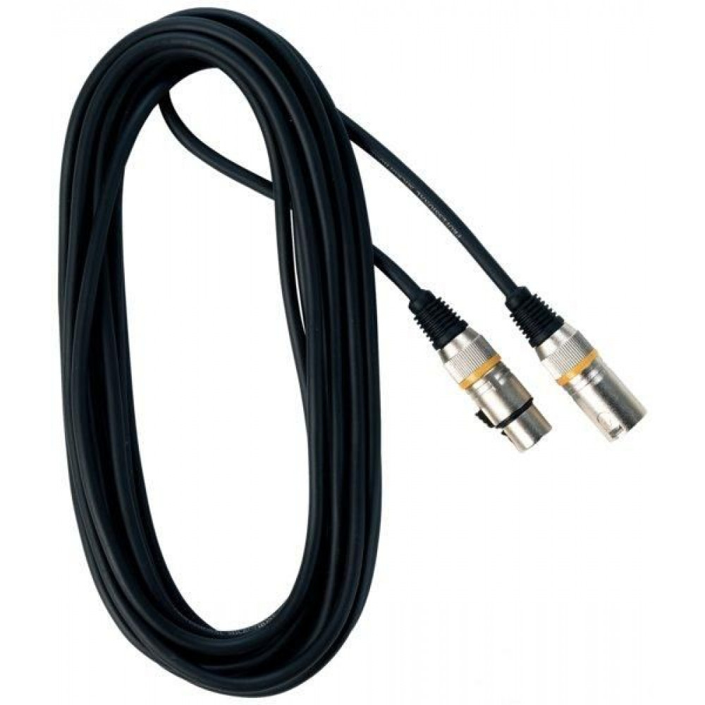 Rockcable RCL 30356 D7  Микрофонный кабель XLR(М) XLR( F) 6 м Металл. корп.