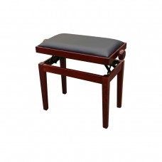 Hidrau BG27 Mahogany Matt 3 (L28)  банкетка, цвет красное дерево сатинированное, сидение кожа черная