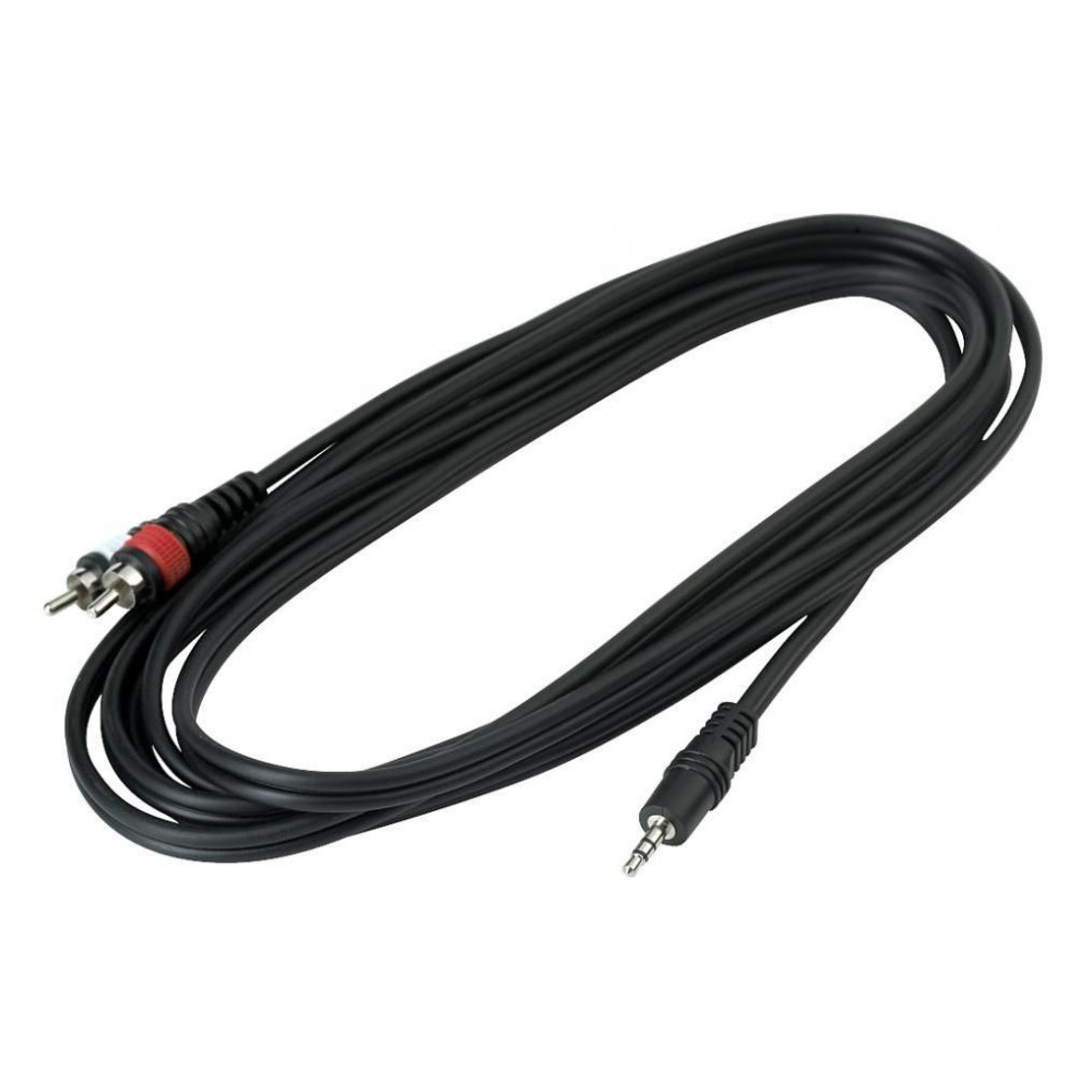 Rockcable RCL 20904 D4  шнур мини джек ст. - 2 х RCA 3 м.