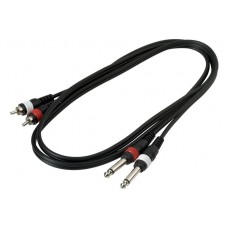Rockcable RCL 20932 D4  шнур 2 х джек - 2 х RCA 1.5 м