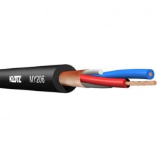 Klotz MY206SW  Микрофонный кабель сверхгибкий 6 мм, 2x0,22 мм, витой экран, черный