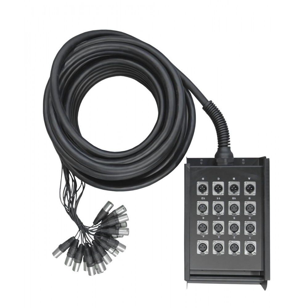 Nordfolk NSBL922 30m  мультикабель со сценической коробкой, XLR F12 х M4, 30 метров