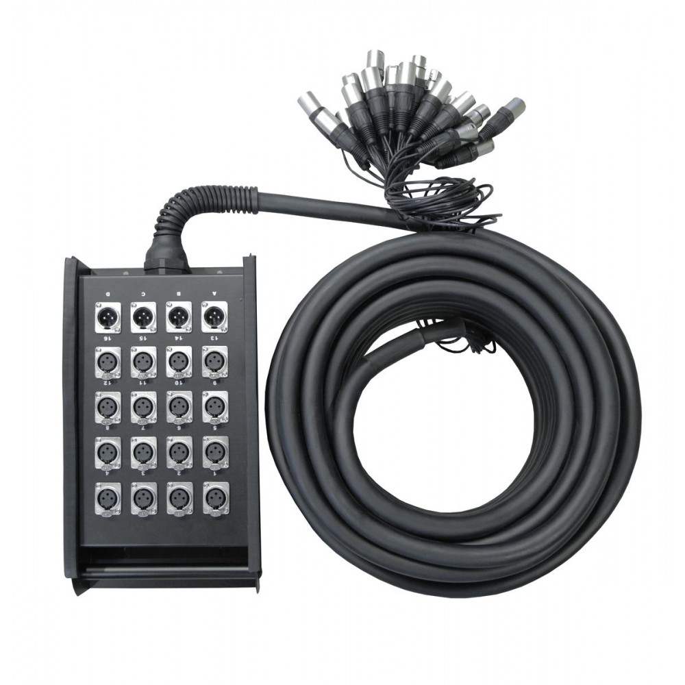 Nordfolk NSBL923 50m  мультикабель со сценической коробкой, XLR16 х 4, 50 метров