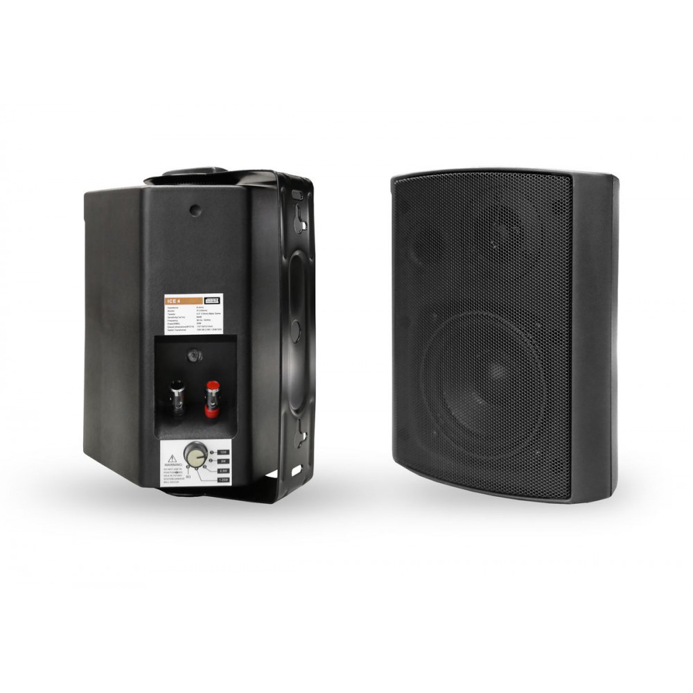 Nordfolk ICE-4bl  настенная акустическая система, 20 Вт, 4"/05", 100V, черная