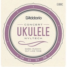 D`Addario EJ88C  струны для укулеле Концерт, серия Nyltech, 24-31-37-26
