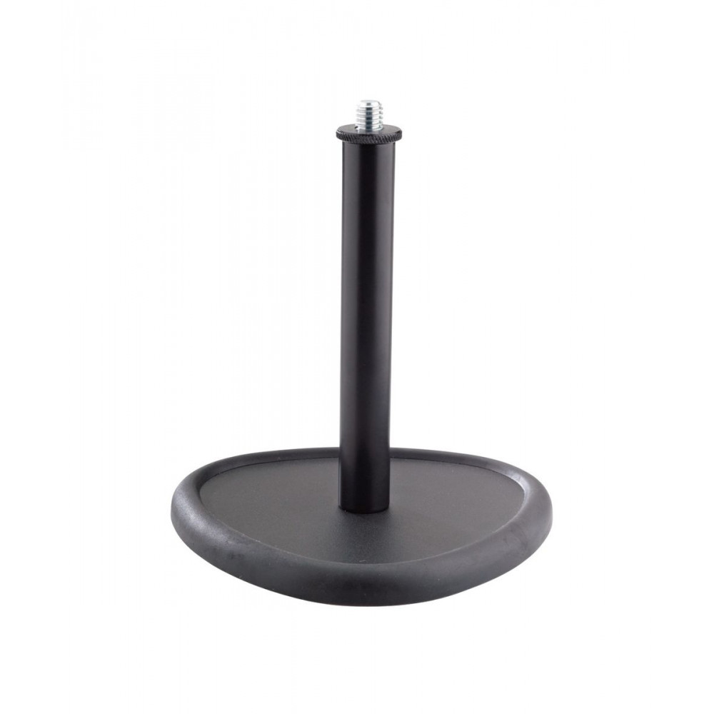 K&M 23230-300-55  настольная микрофонная стойка с треугольным основанием, чёрная