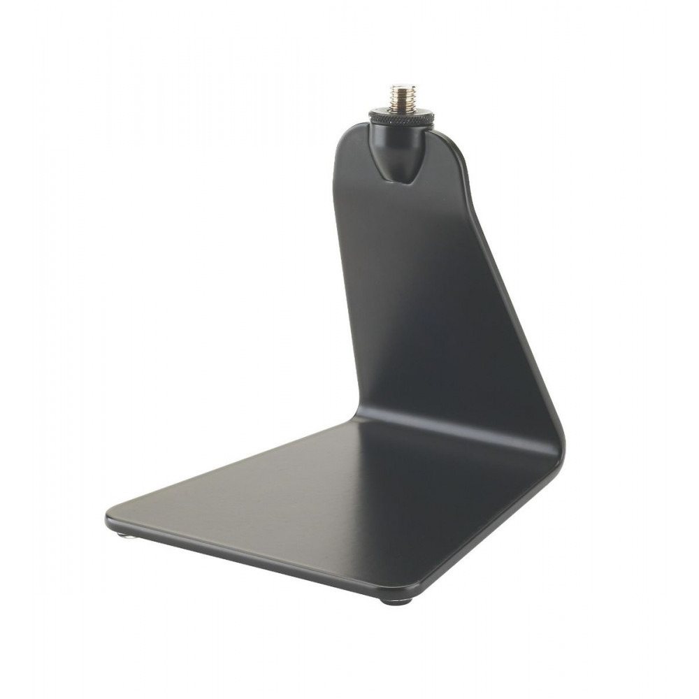 K&M 23250-300-55  настольная микрофонная стойка с г-образным цельным корпусом, чёрная