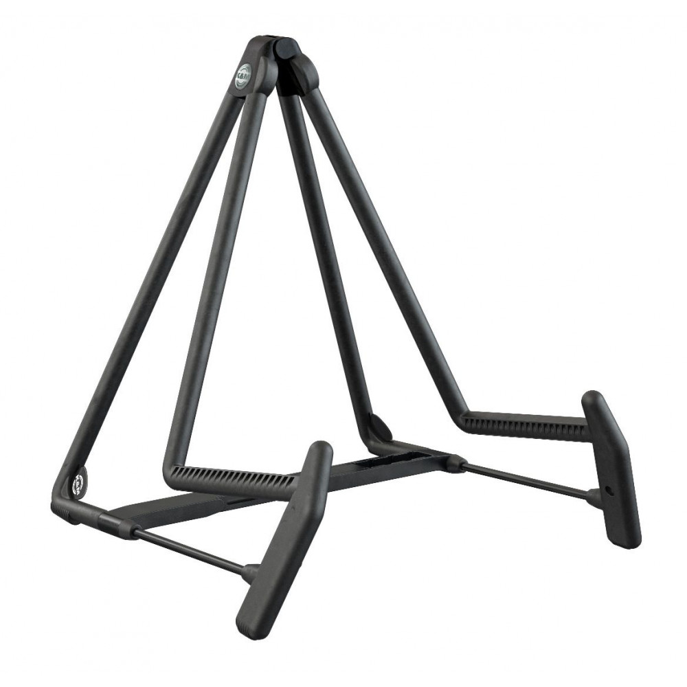 K&M 17580-014-55  стойка для акустической гитары Heli 2, 0,95 кг., черная