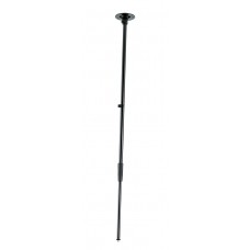 K&M 22160-300-55  микрофонная стойка прямая, чёрная, с креплением к потолку