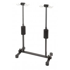 K&M 17605-000-00  стойка для 4 акустических гитар Roadie, черная с белыми вставками