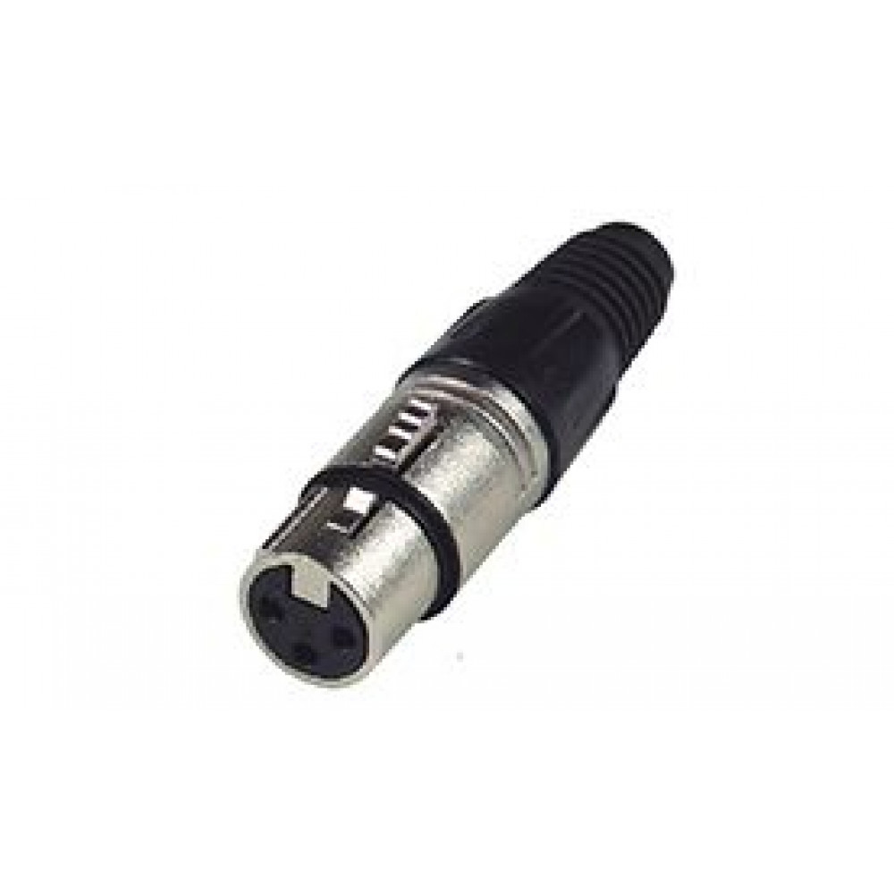 Nordfolk NCX5001  кабельный разъем XLR female, хром, пластиковая крышка