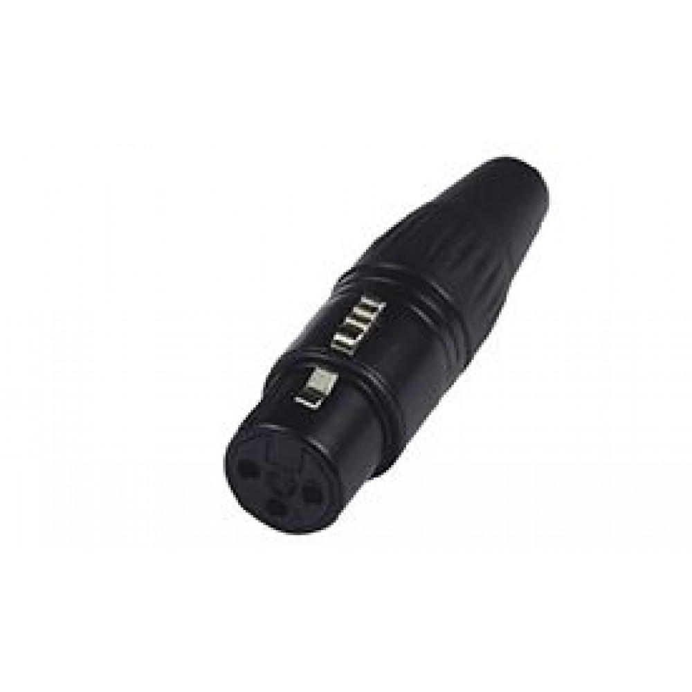 Nordfolk NCX5003  кабельный разъем XLR female, черный, пластиковая крышка