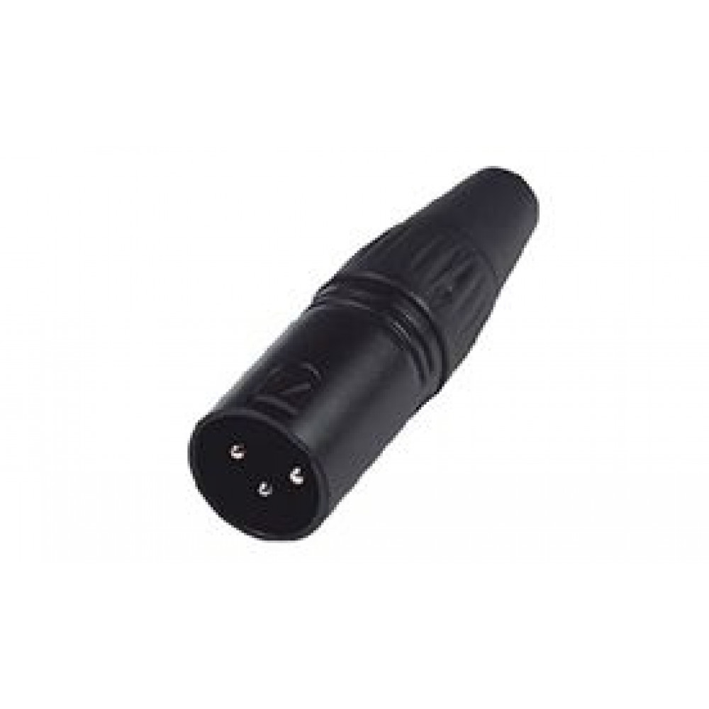 Nordfolk NCX5004  кабельный разъем XLR male, черный, пластиковая крышка