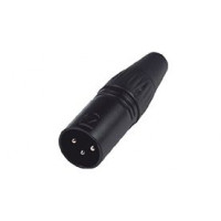 Кабельный разъем Nordfolk NCX5004, XLR male, черный, пластиковая крышка