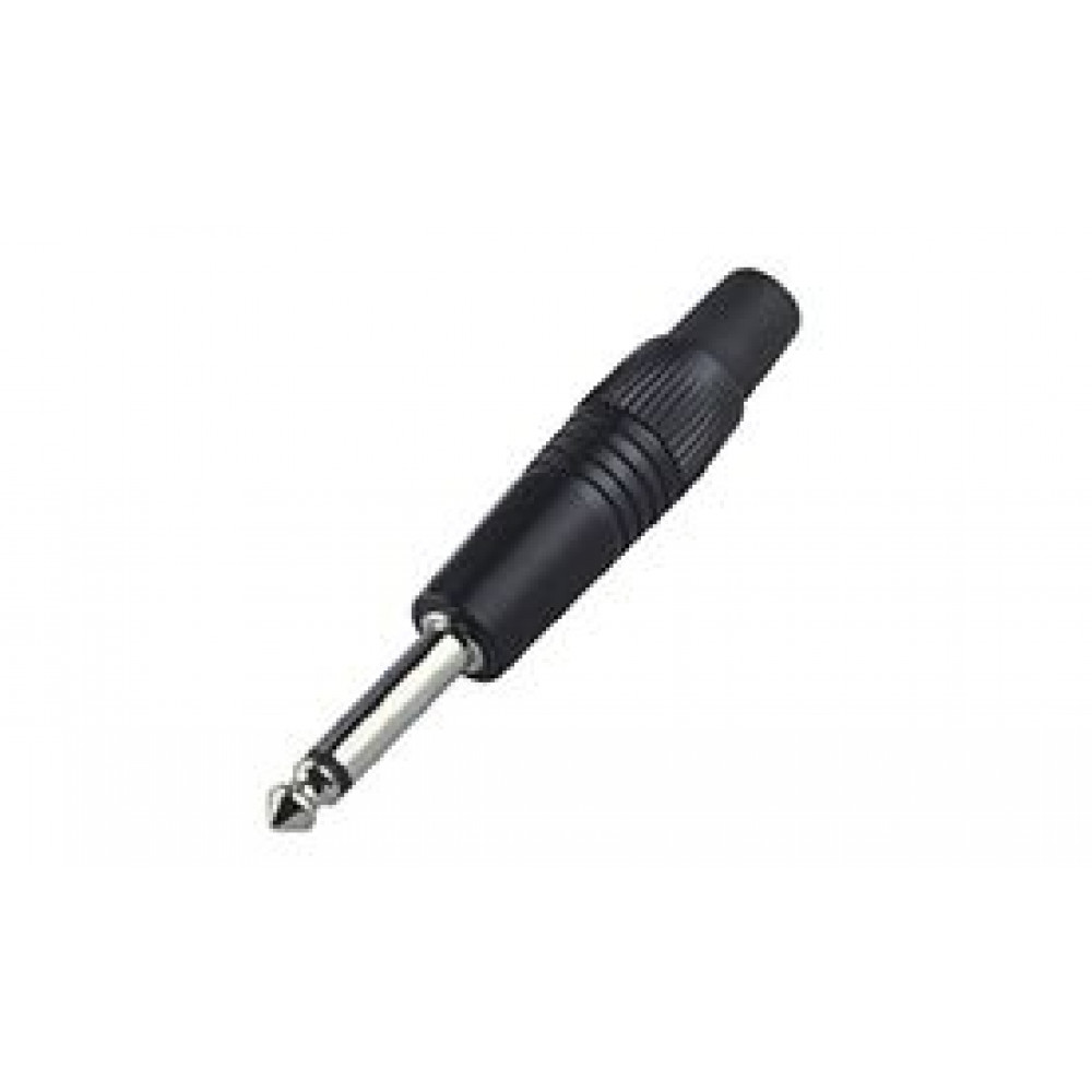 Nordfolk NCJ5287  кабельный разъем 6.35 мм mono Jack (TS), черный, пластиковая крышка