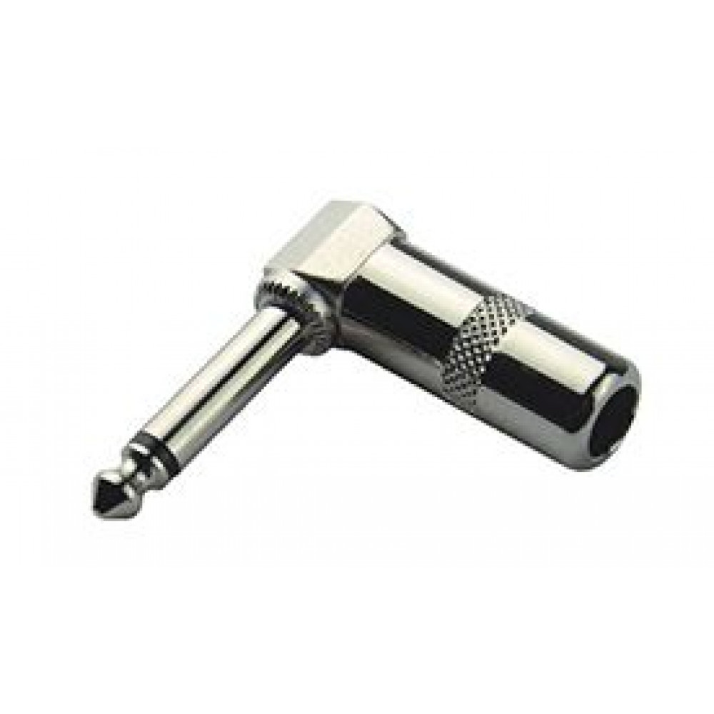 Nordfolk NCJ5313  кабельный разъем 6.35 мм mono Jack (TS), угол 90°, металл
