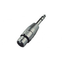 Переходник Nordfolk NCA5115, XLR female <=> 6.3 мм stereo Jack (TRS), металл