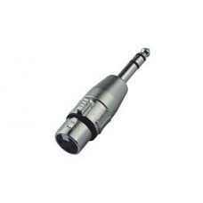 NordFolk NCA5115  переходник XLR female <=> 6.3 мм stereo Jack (TRS), металл
