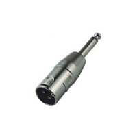 Переходник Nordfolk NCA5116, XLR male <=> 6.3 мм mono Jack (TS), металл