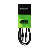 Кабель микрофонный Nordfolk NMC9/3M, XLR(F) <=> XLR(M), Ø 6 мм, 3 метра