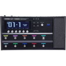 Boss GT-1000  гитарный процессор эффектов, 32-битные АЦ/ЦА,USB-аудио/MIDI для записи аудио,Blue