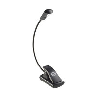 Подсветка для пюпитра K&M 12241-000-55, 1 LED лампа, чёрная, работает от 3 ААA батареек