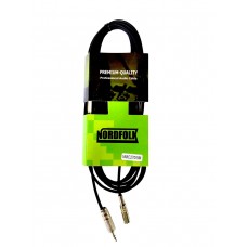 NordFolk NMC270/3M  кабель 3.5 мм MiniJack stereo female - 3.5 мм MiniJack male, металл разъёмы, 3м.