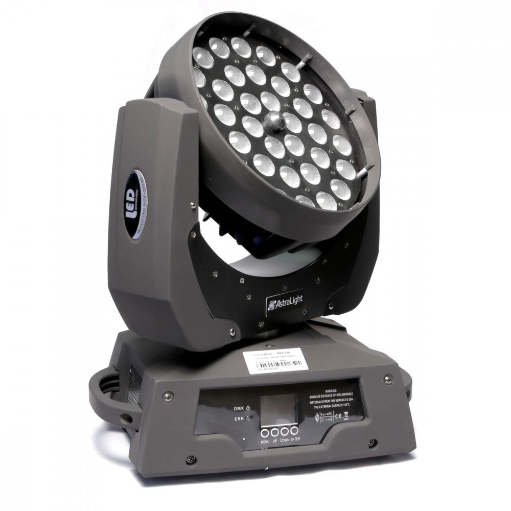 AstraLight MBZ1036  вращающаяся голова ZOOM 36x10W LED RGBW