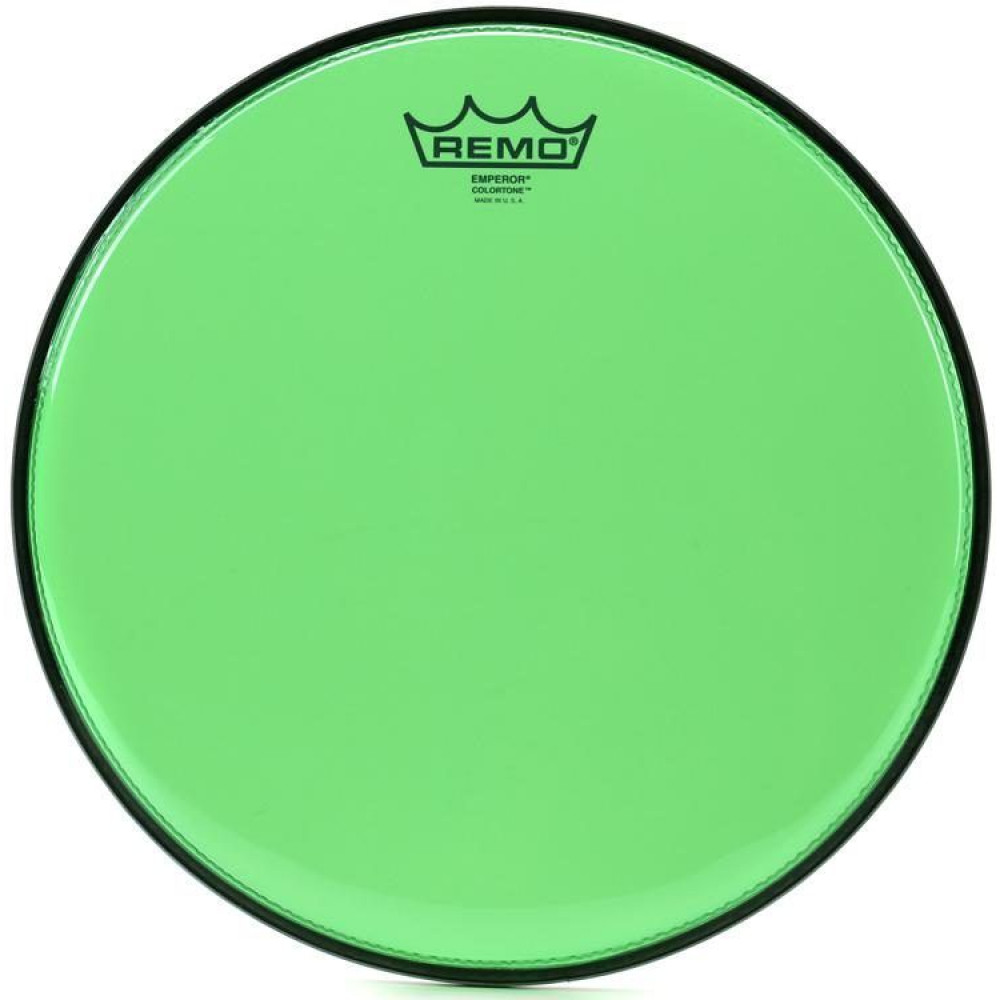 Remo BE-0312-CT-GN  12" Emperor Colortone, пластик для барабана прозрачный, двойной, зелёный