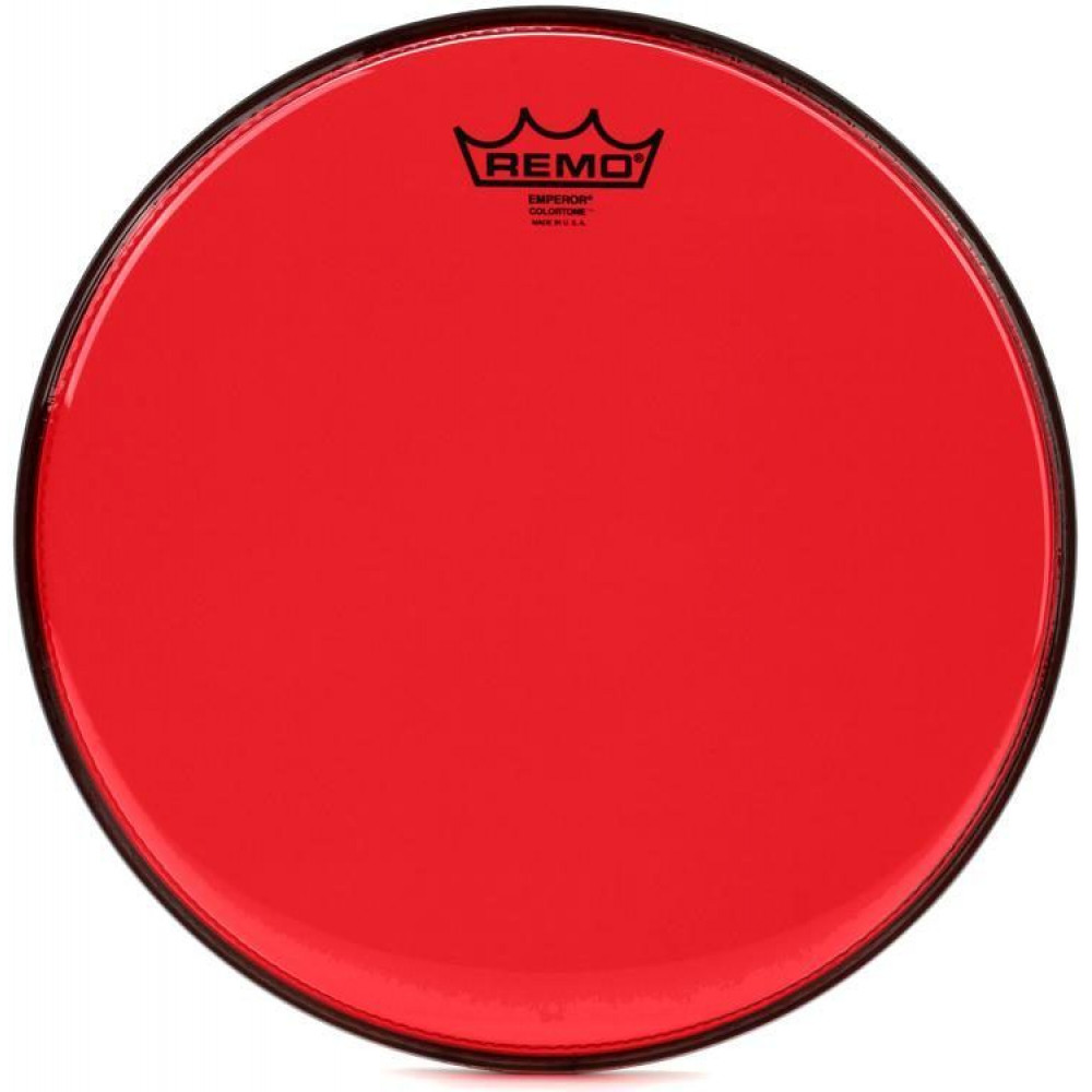 Remo BE-0312-CT-RD  12" Emperor Colortone, пластик для барабана прозрачный, двойной, красный