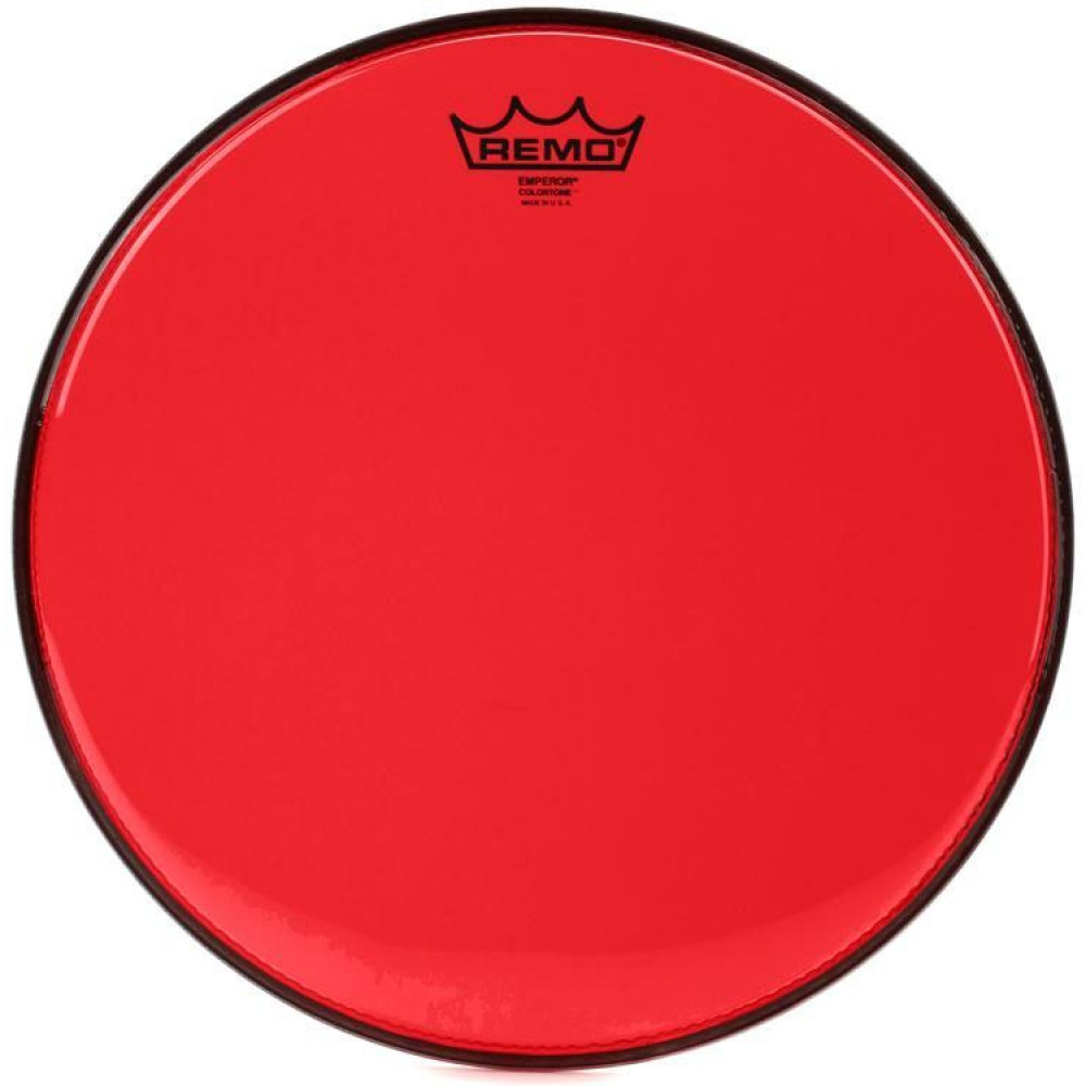 Remo BE-0313-CT-RD  13" Emperor Colortone, пластик для барабана прозрачный, двойной, красный