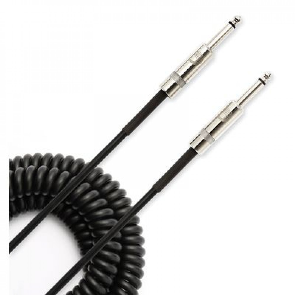 D`Addario PW-CDG-30BK  шнур гитарный Custom jack-jack, витой, 9,14 м.