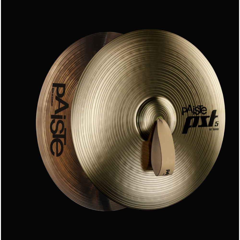 Paiste 14" PST 5 BAND  маршевые тарелки (пара) с ремнями и фетровыми прокладками