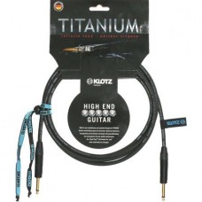 Klotz TI-0450PP  TITANIUM инструментальный кабель моно джек/моно джек, 4,5 м, черный, разъемы K