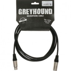 Klotz GRG1FM10  GREYHOUND микрофонный кабель XLR(F)/XLR(M), 10 м, черный, разъемы Klotz