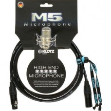 Klotz M5FM06  M5 микрофонный кабель XLR(F)/XLR(M), 6 м, черный, разъемы Neutrik