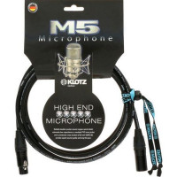 Микрофонный кабель KLOTZ M5FM10 M5, XLR(F)/XLR(M), 10 м, черный, разъемы Neutrik