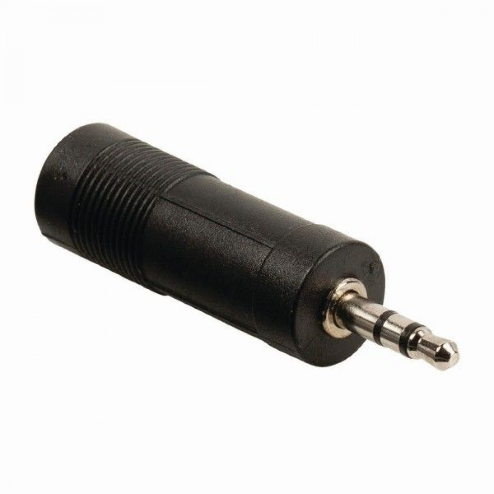 Nordfolk NCA5326  переходник 6.3 мм Jack stereo => 3.5 мм mini Jack stereo , пластик 