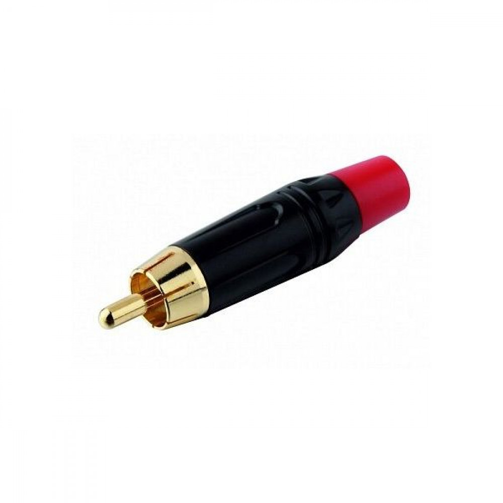 Nordfolk NCR5746  разъем RCA (тюльпан) под кабель Ø 5-6 мм, металл, черн/позолоч