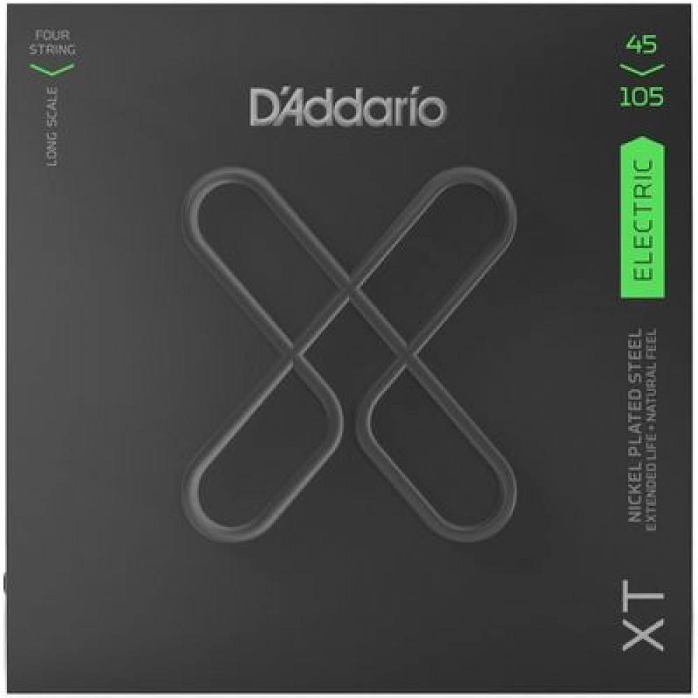 D`Addario XTB45105  Струны для бас гитары Long, Light Top/Medium Bottom, 45-105