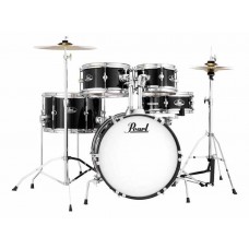 Pearl RSJ465C/C31  ударная установка из 5-ти барабанов, цвет Jet Black, стойки и тарелки в комп