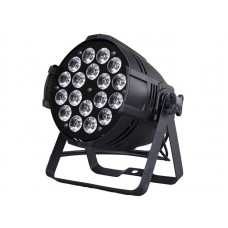 AstraLight PZ-003B  прожектор LED PAR 18 х15W RGBWA (5 в1), DMX, звук.актив, master/slave, авто