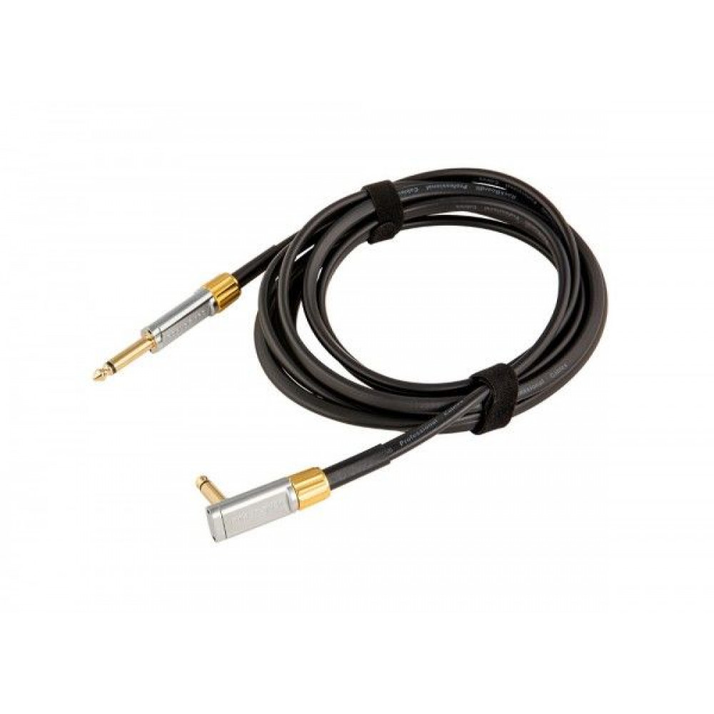 Rockboard RBO CAB FL PR 300 SA  Кабель инструментальный плоскопрофильный, 3м, прямой-угловой