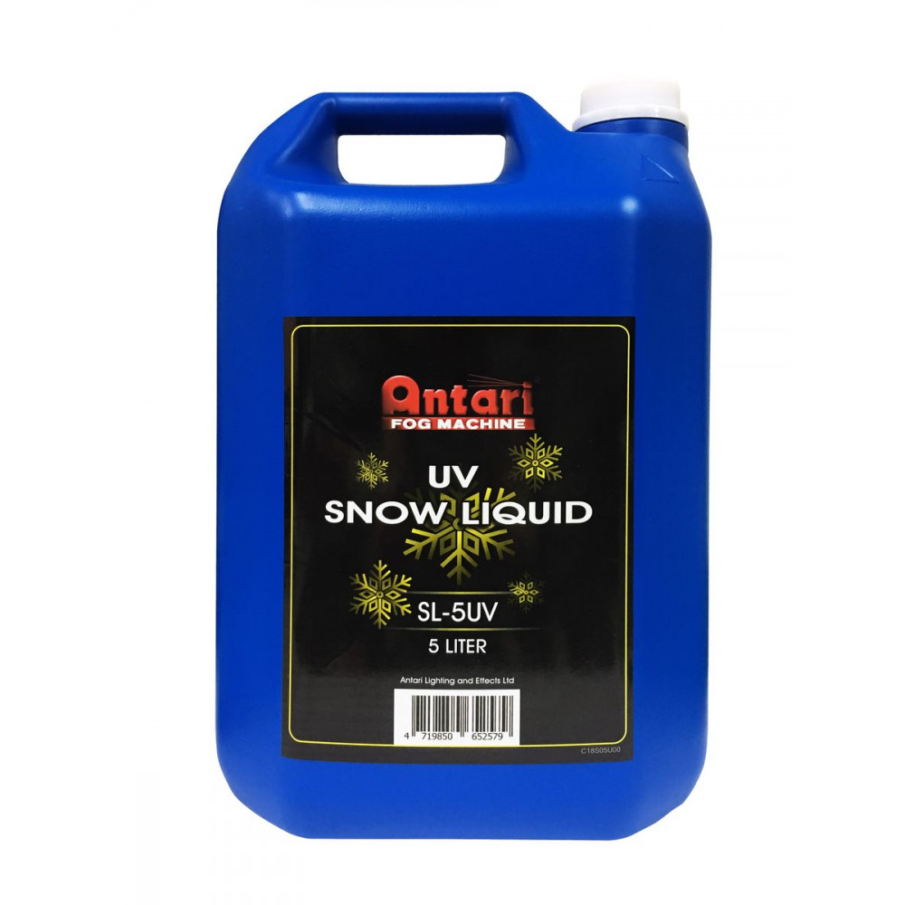 Antari SL-5UV  жидкость для генераторов снега, 5 литров, снежинки светятся в ультрафиолете